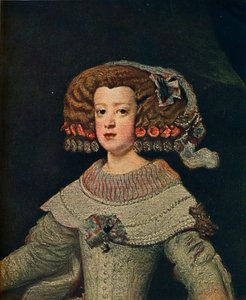 Portræt af Dronning Marie-Anne, Mariana af Østrig, 1652, 1910 af Diego Velázquez