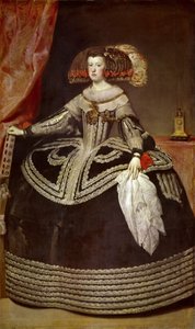Portræt af Mariana af Østrig 16341696 af Diego Velázquez