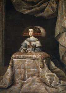 Portræt af Mariana af Østrig 16341696, beder, ca. 1655 af Diego Velázquez