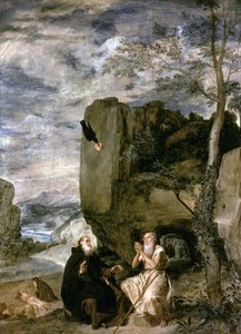 Sankt Antonius abbed og Sankt Paul den første eremit, ca. 1642 af Diego Velázquez