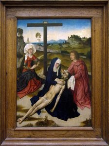 Hollandsk:  De bewening van Christus Klagesangen over den døde Kristus af Dieric Bouts