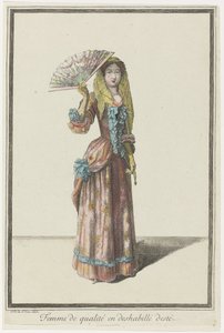 Kvinde af kvalitet i sommer negligee (titel på objekt) af Dieu de Saint Jean