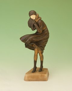 The Squall (bronze og elfenben) af Dimitri Chiparus