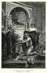 Deponering af Louis Le Debonnaire (gravering) af Diogene Ulysse Napoleon Maillart