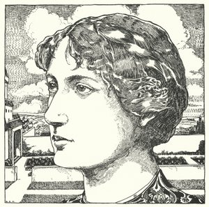 Den gode tante (gravering) af Dion Clayton Calthrop
