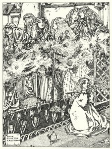 De syv prinsesser (gravering) af Dion Clayton Calthrop