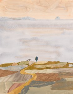 Efterårsmorgensvømning (collage)