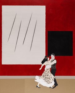 In Tune with Malevich, 2020 (collage) af Dione Verulam