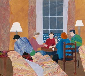 Indendørs spil (collage) af Dione Verulam