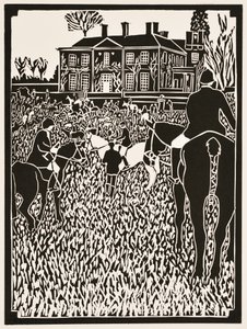 Årets måneder: December, 2012 (linoleumssnit) af Dione Verulam