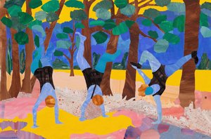 Ridepiger på flodbredden af Dione Verulam