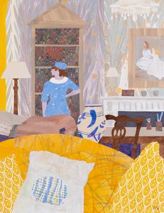 Skal jeg gå udenfor (collage) af Dione Verulam