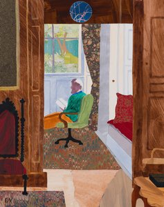 Stilhed (collage) af Dione Verulam