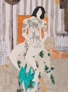 Tatoveringer er højeste mode, nøgen (collage)