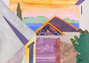 Trekanter (collage) af Dione Verulam