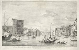 Canal Grande i Venedig af Dionigi Valesio