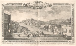 Udsigt over Verona af Dionigi Valesio and Giovanni Antonio Urbani, after Tiberio Majeroni