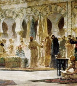Abd Al-Rahman III, detalje af et maleri af Dionis Baixeras i Verdaguer