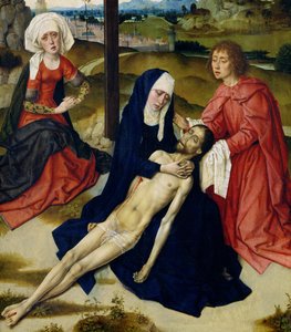 The Lamentation (detalje af 93895) af Dirck Bouts