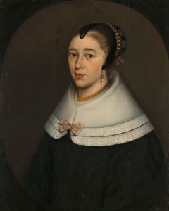 Portræt af en kvinde, menes at være Catharina Kettingh (1626/27-73), Hustru til Bartholomeus Vermuyden af Dirck Craey