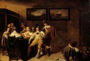Die Kartenspieler af Dirck Hals