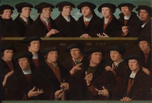 En gruppe vagtmænd af Dirck Jakobsz