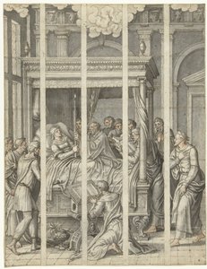 Jomfru Marias død af Dirck Pietersz. Crabeth