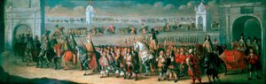 Charles II behandler fra Tower of London til Westminster, 22. april 1661