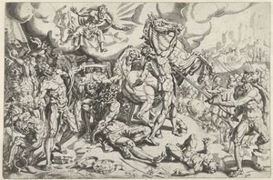 Omvendelse af Paulus af Dirck Volckertsz. Coornhert (attributed to)
