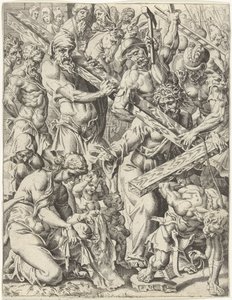 At bære korset Menneskehedens fald og forløsning gennem Kristi liv og lidenskab (serietitel) af Dirck Volckertsz. Coornhert (attributed to)