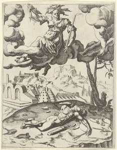 Tro overvinder sensuel kærlighed Triumphs of Petrarch (serietitel) af Dirck Volckertsz. Coornhert (possibly)