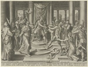 Salomons dom af Dirck Volckertsz. Coornhert