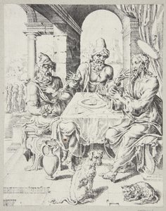 Nadveren i Emmaus af Dirck Volckertsz. Coornhert