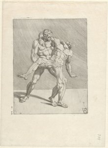 To brydere Wrestlers (serietitel) af Dirck Volckertsz. Coornhert