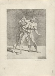 To brydere Wrestlers (serietitel) af Dirck Volckertsz. Coornhert