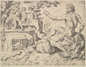Ruben [1. Mosebog 49:3-4], fra serien De tolv patriarker, 1550. af Dirck Volkertsen Coornhert