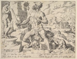 Simeon, from the series The Twelve Patriarchs, 1550. dani af Dirck Volkertsen Coornhert