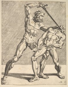 To Fægtere, fra Fægtere, plade 7, 1552