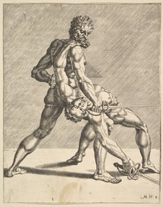 To Fægtere, fra Fægtere, plade 8, 1552