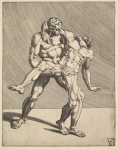 Wrestlers, fra Wrestlers, plade 3, 1552.