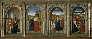 Fire scener fra Jomfruens liv, ca 1442-1445 af Dirk Bouts
