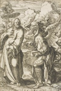 Kristus fristet af Djævelen, 1525 af Dirk Jacobsz Vellert