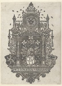 Våbenskjold fra Antwerp Guild of Saint Luke, 1526 af Dirk Jacobsz Vellert