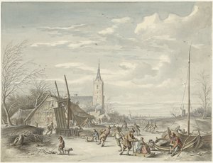 vinterlandskab af Dirk Jan van der Laan