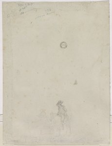 Skitse af bønder ved en fontæne, 1784. af Dirk Langendyk