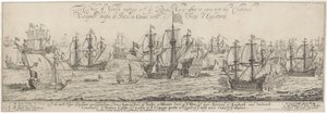 Duke of York hilser Royal Navy i kanalen Hertugen af ​​Yorks møde n th ye Royall Navy, efter at den kom ind i Channell / O cheqado duque de Jorck no Cannal entre o Frota d