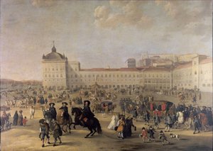 Paladspladsen Terreiro do Paço i Lissabon, 1650