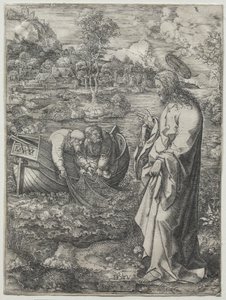 Jesus kalder til Sankt Peter og Sankt Andreas af Dirk Vellert
