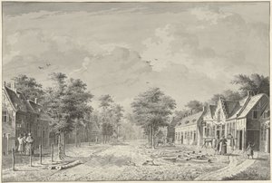 Udsigt over landsbyen De Bilt af Dirk Verrijk