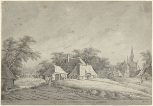 Udsigt over landsbyen Zundert af Dirk Verrijk